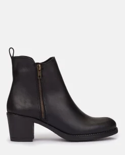 Ankle Boots|Yokono Heeled Ankle Boots LILLE-012 Black