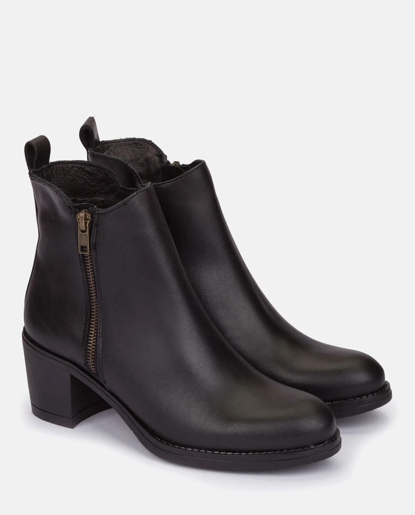 Ankle Boots|Yokono Heeled Ankle Boots LILLE-012 Black