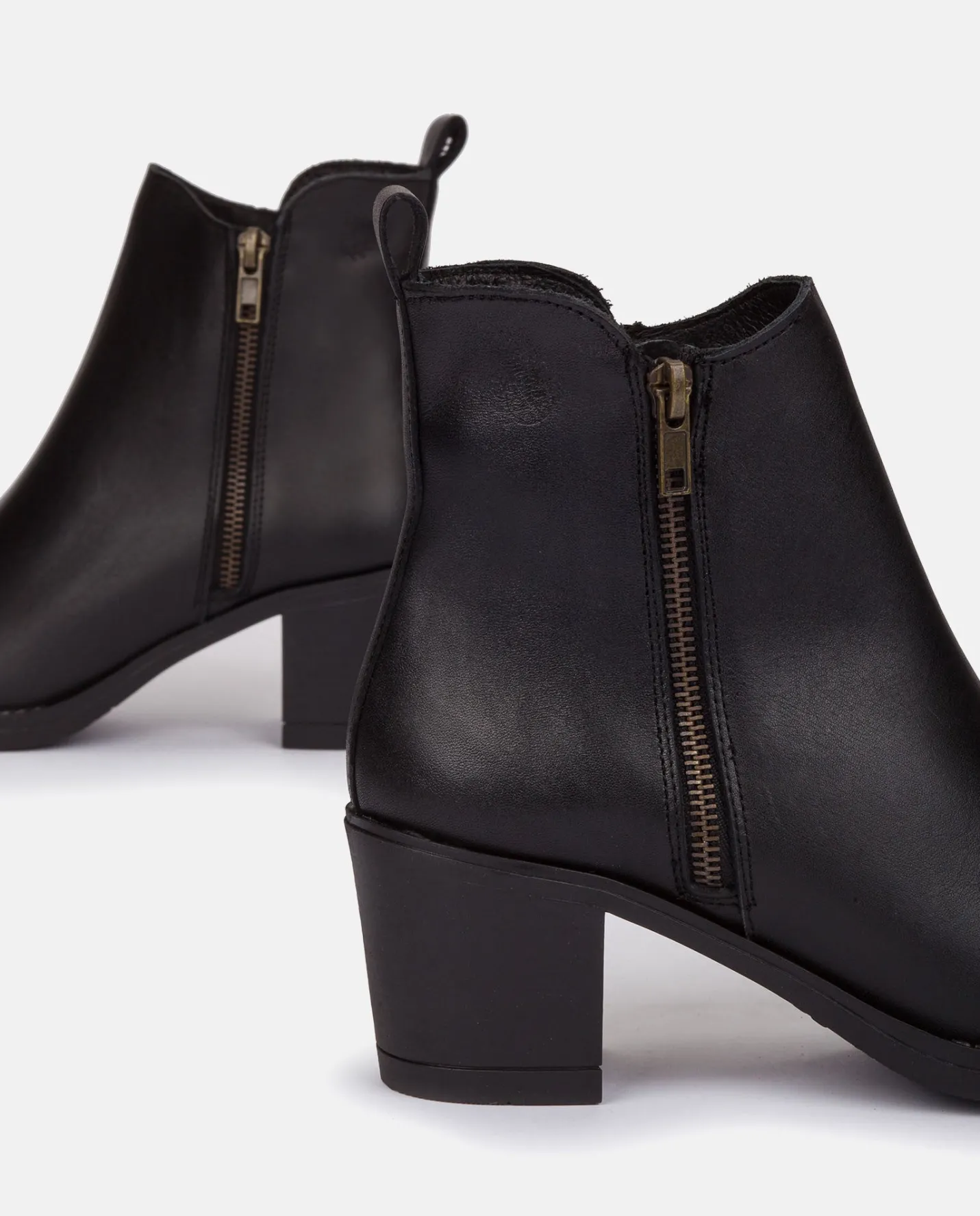 Ankle Boots|Yokono Heeled Ankle Boots LILLE-012 Black