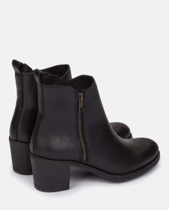 Ankle Boots|Yokono Heeled Ankle Boots LILLE-012 Black