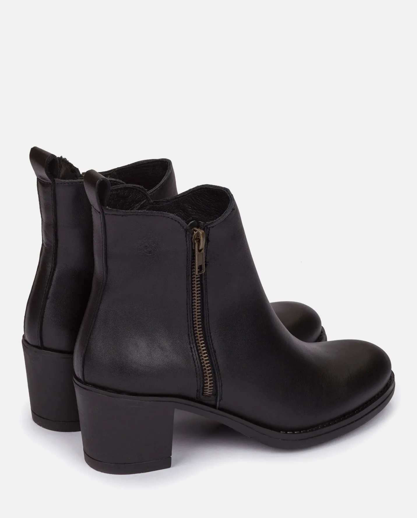 Ankle Boots|Yokono Heeled Ankle Boots LILLE-012 Black
