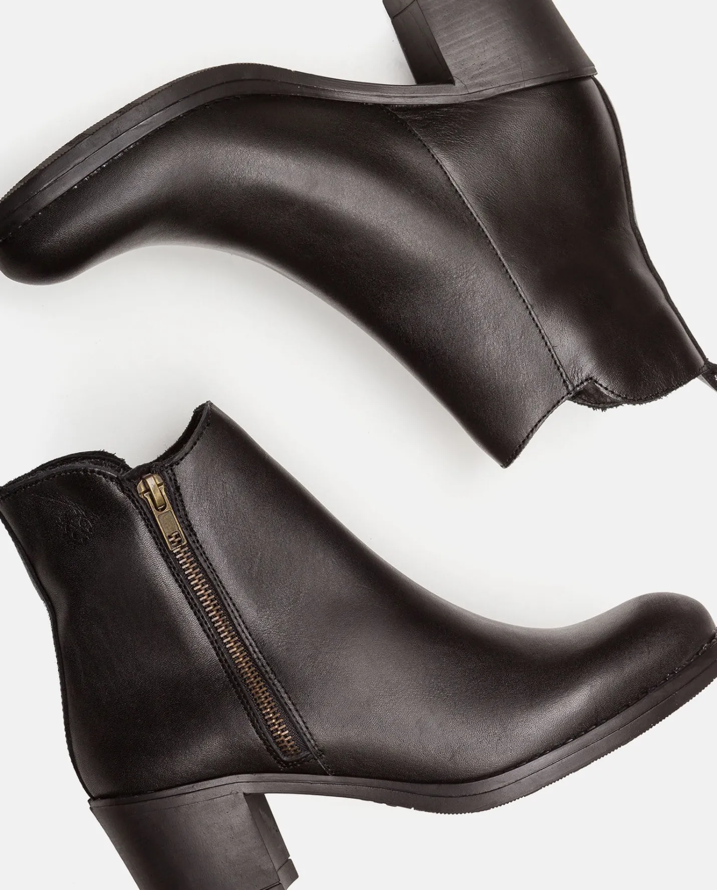 Ankle Boots|Yokono Heeled Ankle Boots LILLE-012 Black