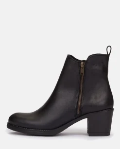 Ankle Boots|Yokono Heeled Ankle Boots LILLE-012 Black