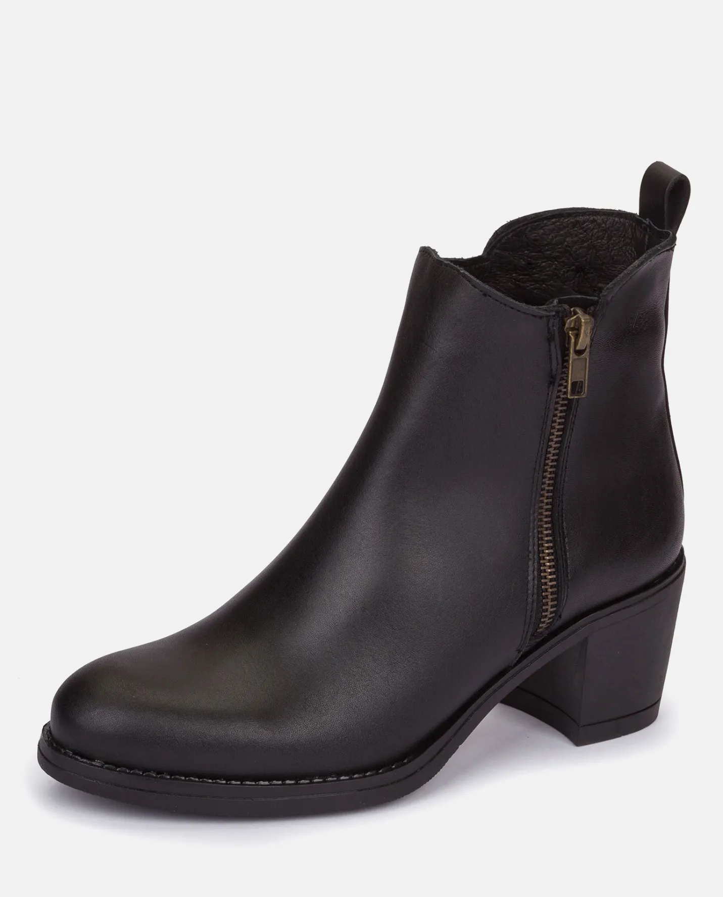 Ankle Boots|Yokono Heeled Ankle Boots LILLE-012 Black