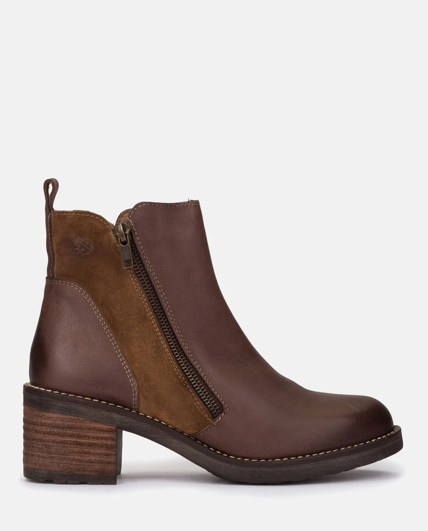 Ankle Boots|Yokono Heeled Ankle Boots MESINA-002 Brown