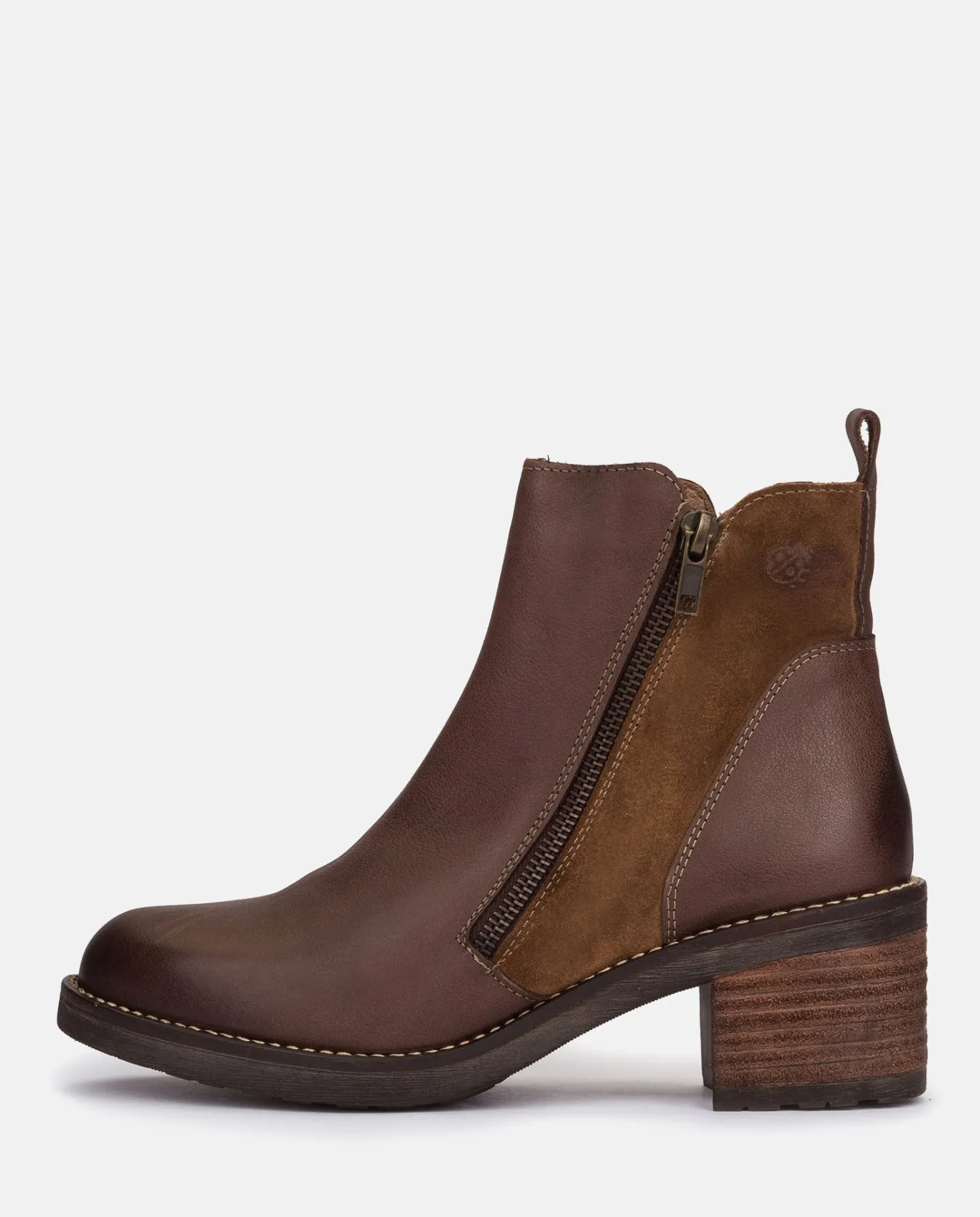 Ankle Boots|Yokono Heeled Ankle Boots MESINA-002 Brown