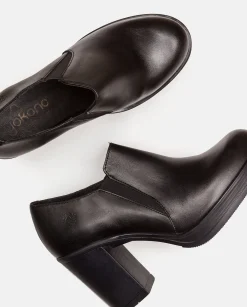 Shoes|Yokono Heeled Ankle Boots PILSEN-005 Black