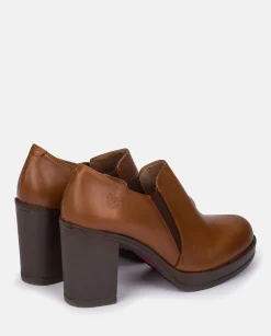 Shoes|Yokono Heeled Ankle Boots PILSEN-005 Brown
