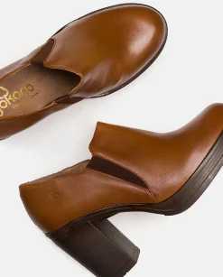 Shoes|Yokono Heeled Ankle Boots PILSEN-005 Brown