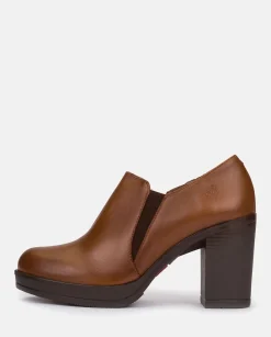 Shoes|Yokono Heeled Ankle Boots PILSEN-005 Brown