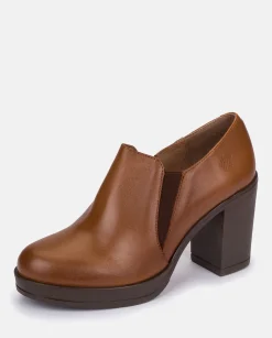 Shoes|Yokono Heeled Ankle Boots PILSEN-005 Brown