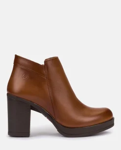 Ankle Boots|Yokono Heeled Ankle Boots PILSEN-004 Brown