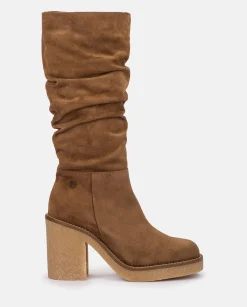 Boots|Yokono Heeled Boot GELA-002 Brown