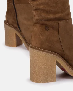 Boots|Yokono Heeled Boot GELA-002 Brown