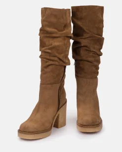 Boots|Yokono Heeled Boot GELA-002 Brown