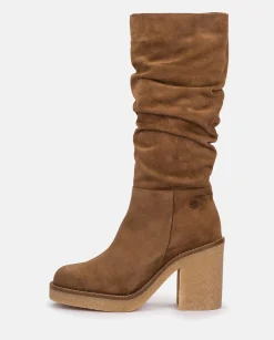 Boots|Yokono Heeled Boot GELA-002 Brown