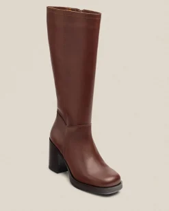 Boots|Yokono Heeled Boot KOLIN-008 Brown