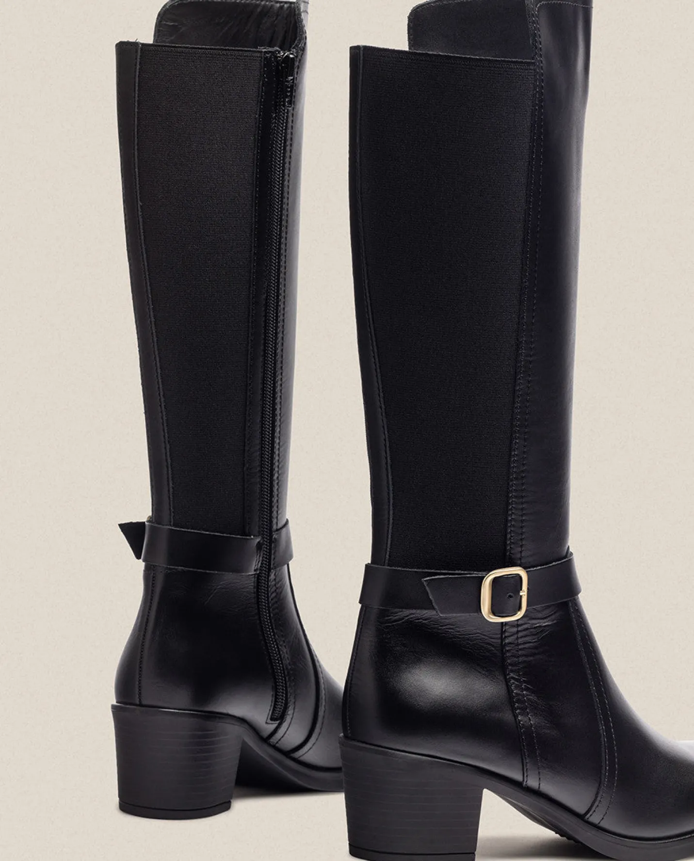 Boots|Yokono Heeled Boot LILLE-015 Black