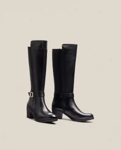 Boots|Yokono Heeled Boot LILLE-015 Black