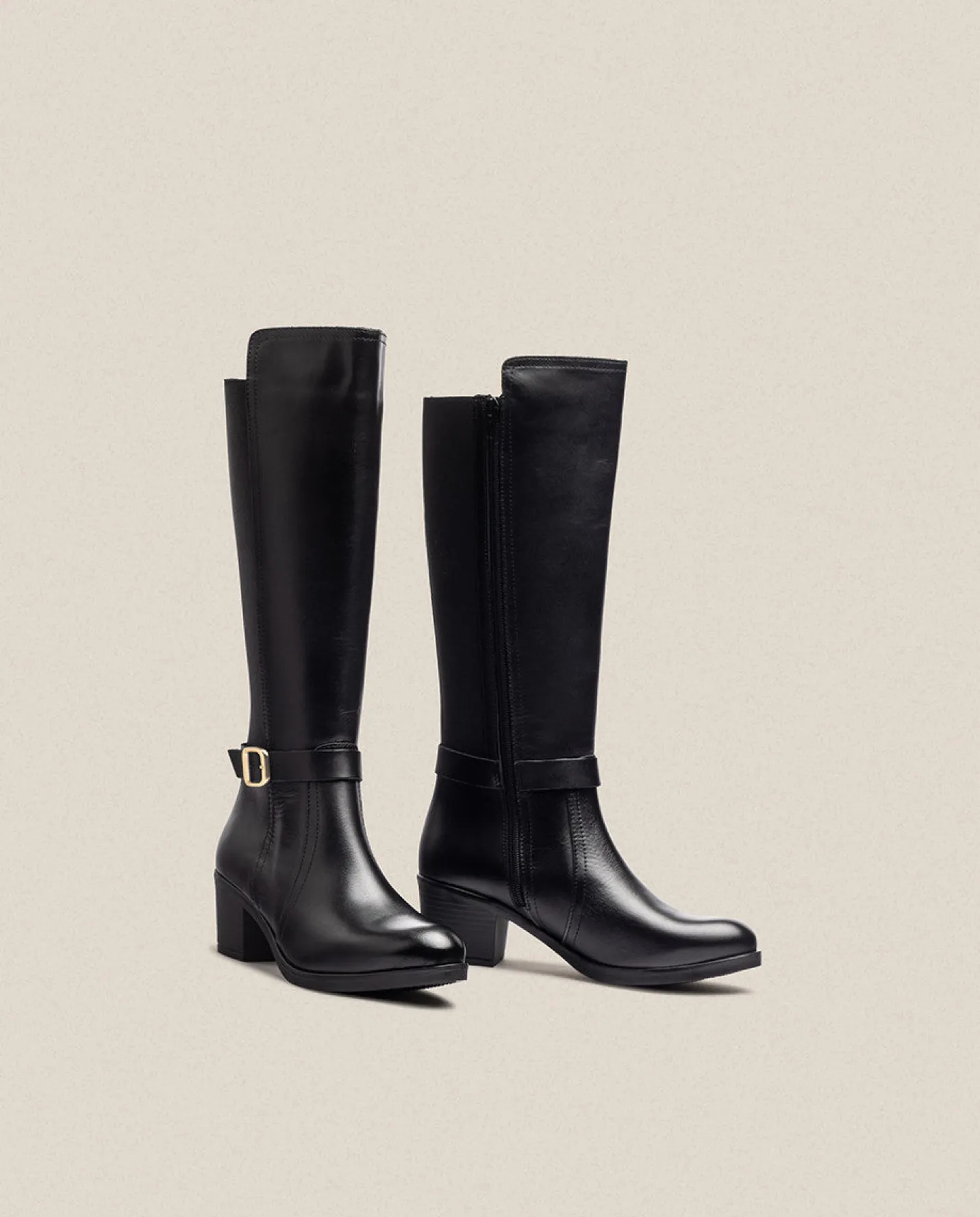 Boots|Yokono Heeled Boot LILLE-015 Black
