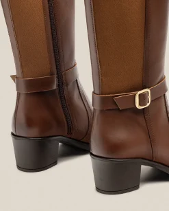 Boots|Yokono Heeled Boot LILLE-015 Brown