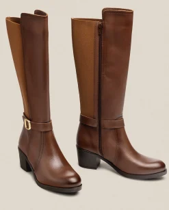Boots|Yokono Heeled Boot LILLE-015 Brown