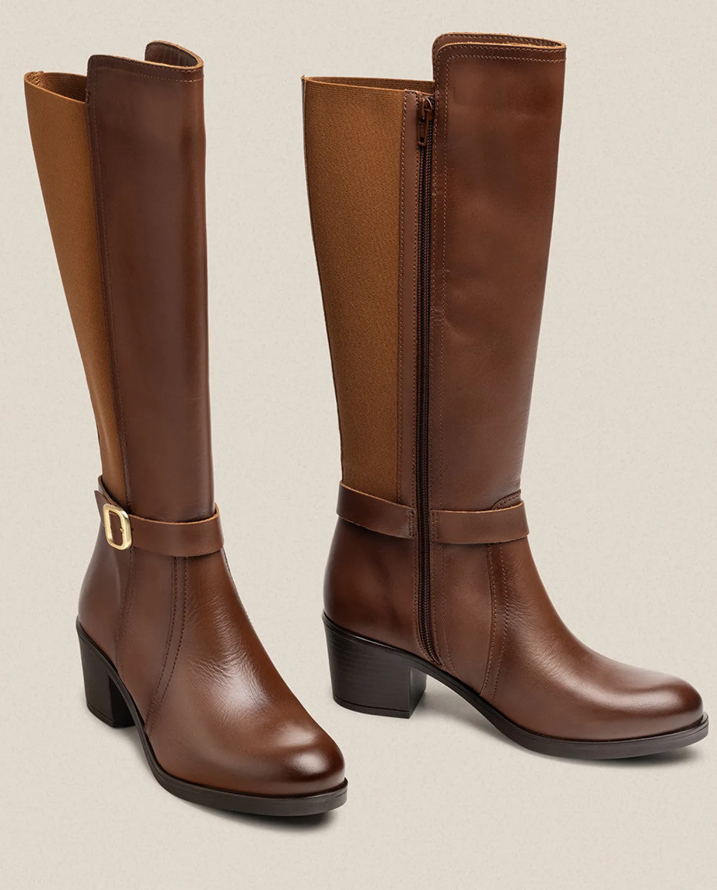 Boots|Yokono Heeled Boot LILLE-015 Brown