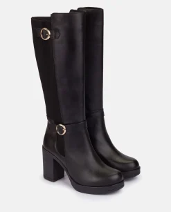 Boots|Yokono Heeled Boot PILSEN-001 Black