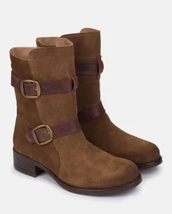 Ankle Boots|Yokono Heeled Booty MONS-003 Brown