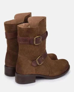 Ankle Boots|Yokono Heeled Booty MONS-003 Brown
