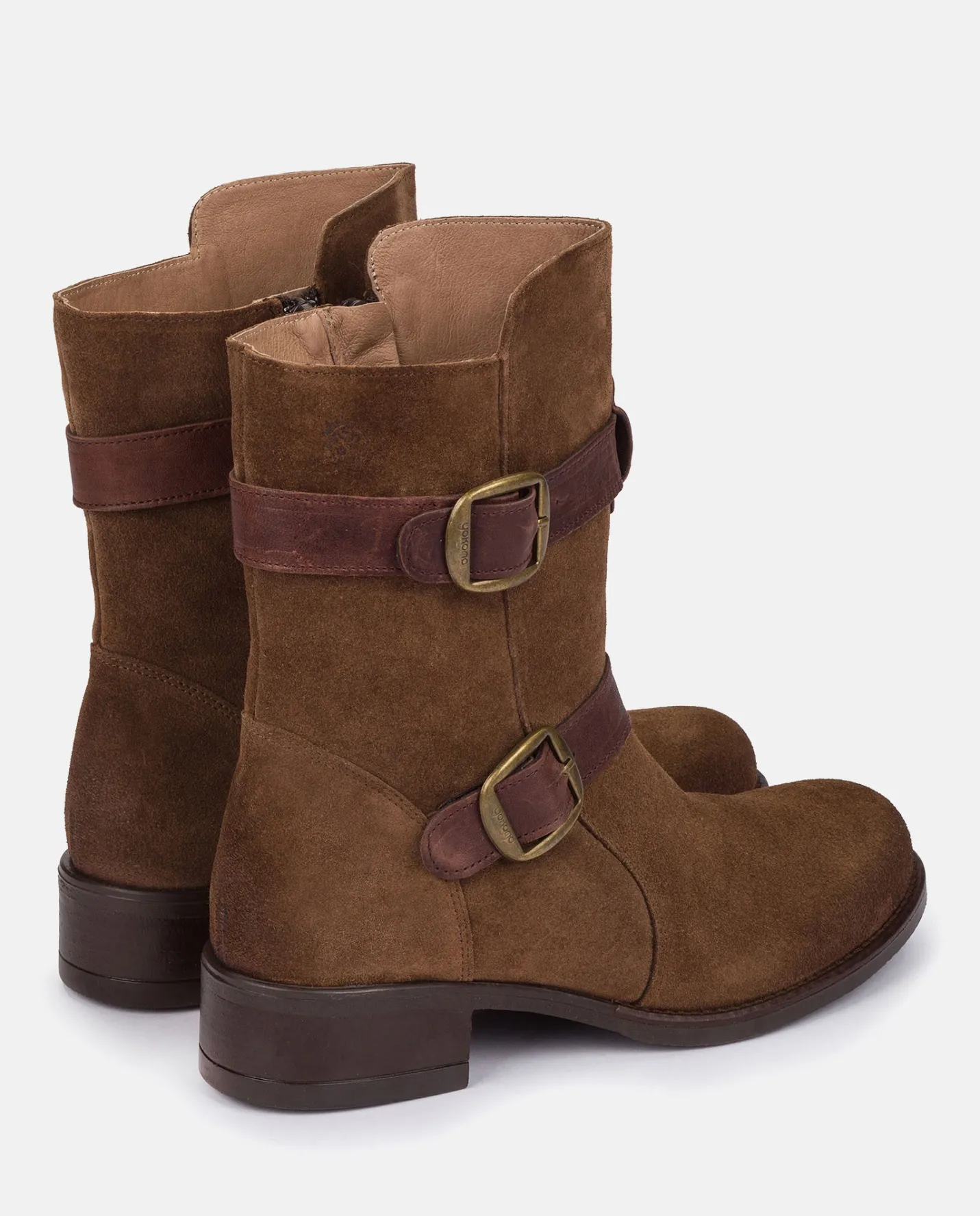 Ankle Boots|Yokono Heeled Booty MONS-003 Brown