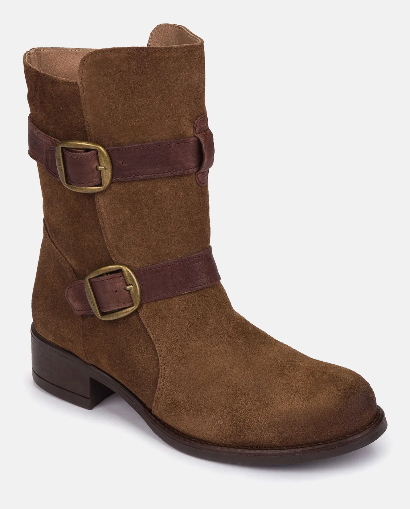 Ankle Boots|Yokono Heeled Booty MONS-003 Brown