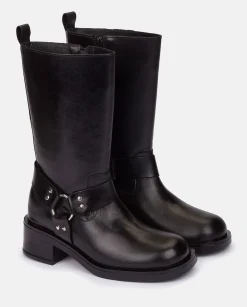 Ankle Boots|Boots|Yokono Heeled Booty SPA-003 Black