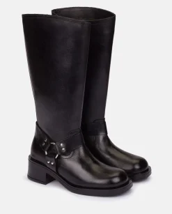 Boots|Yokono Heeled Booty SPA-004 Black