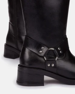 Boots|Yokono Heeled Booty SPA-004 Black