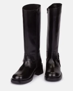 Boots|Yokono Heeled Booty SPA-004 Black