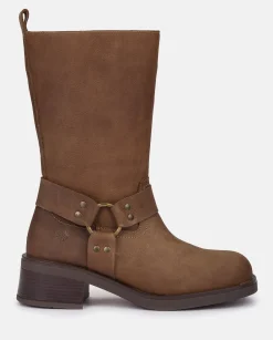 Boots|Yokono Heeled Booty SPA-003 Brown