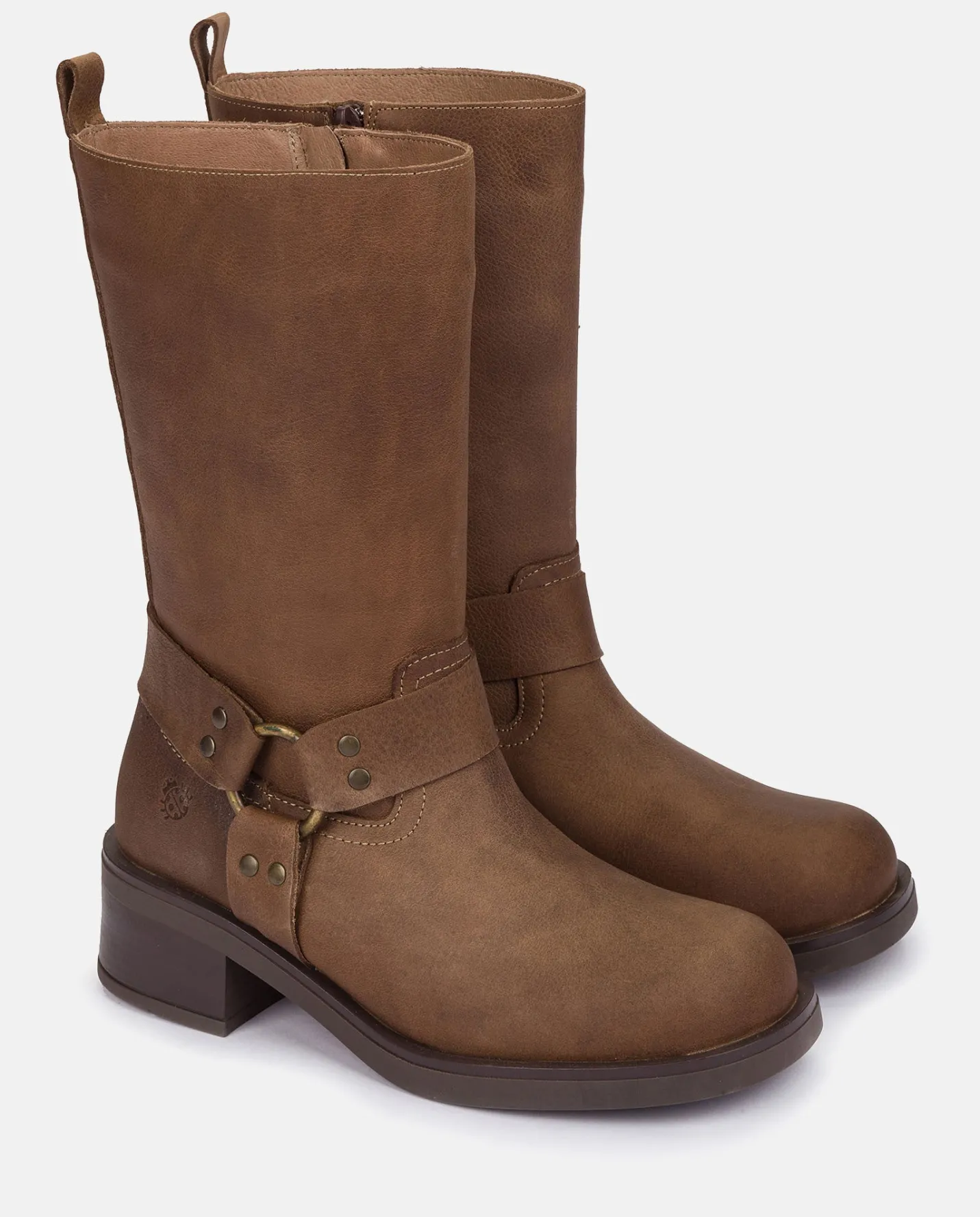 Boots|Yokono Heeled Booty SPA-003 Brown