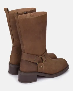 Boots|Yokono Heeled Booty SPA-003 Brown