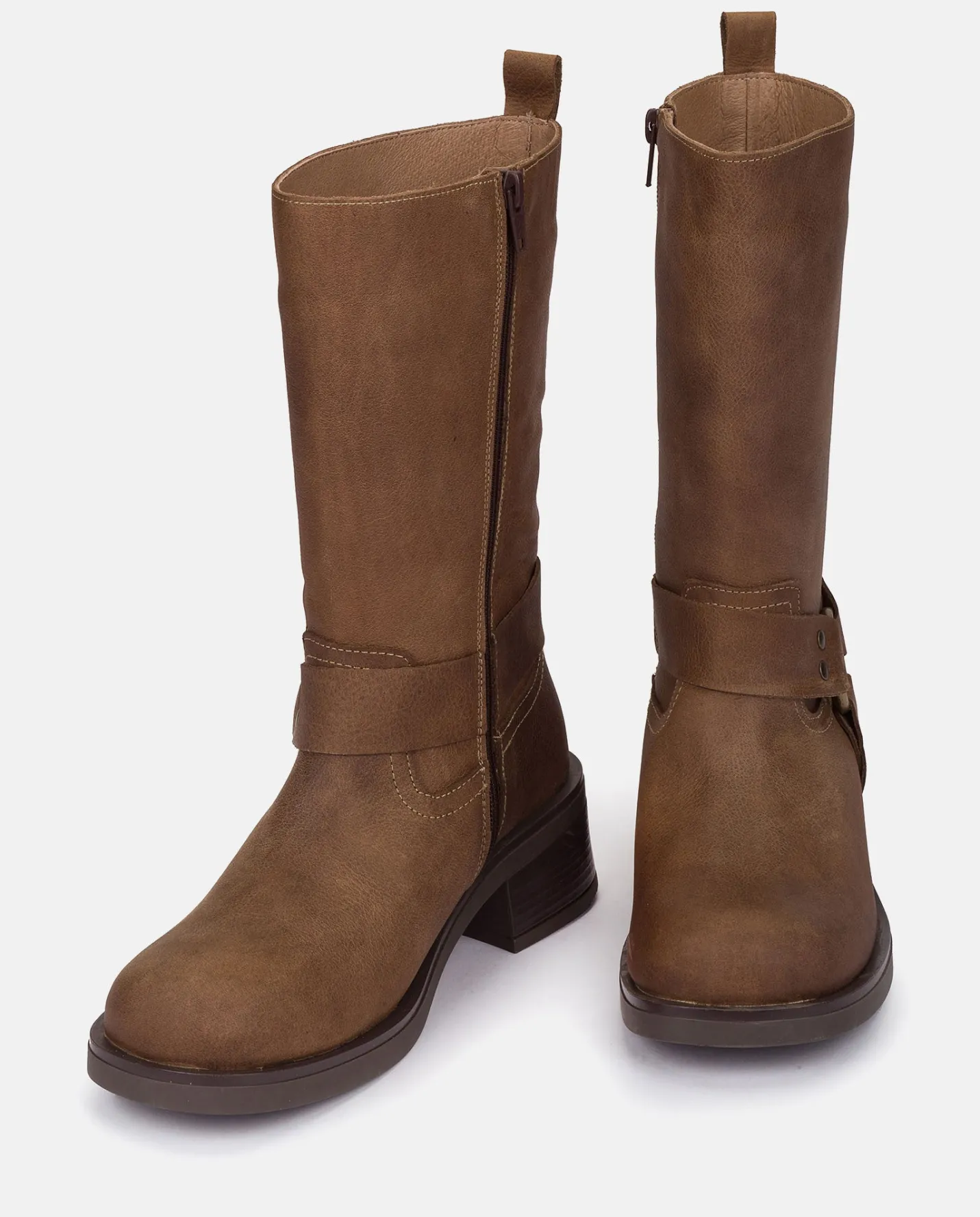 Boots|Yokono Heeled Booty SPA-003 Brown