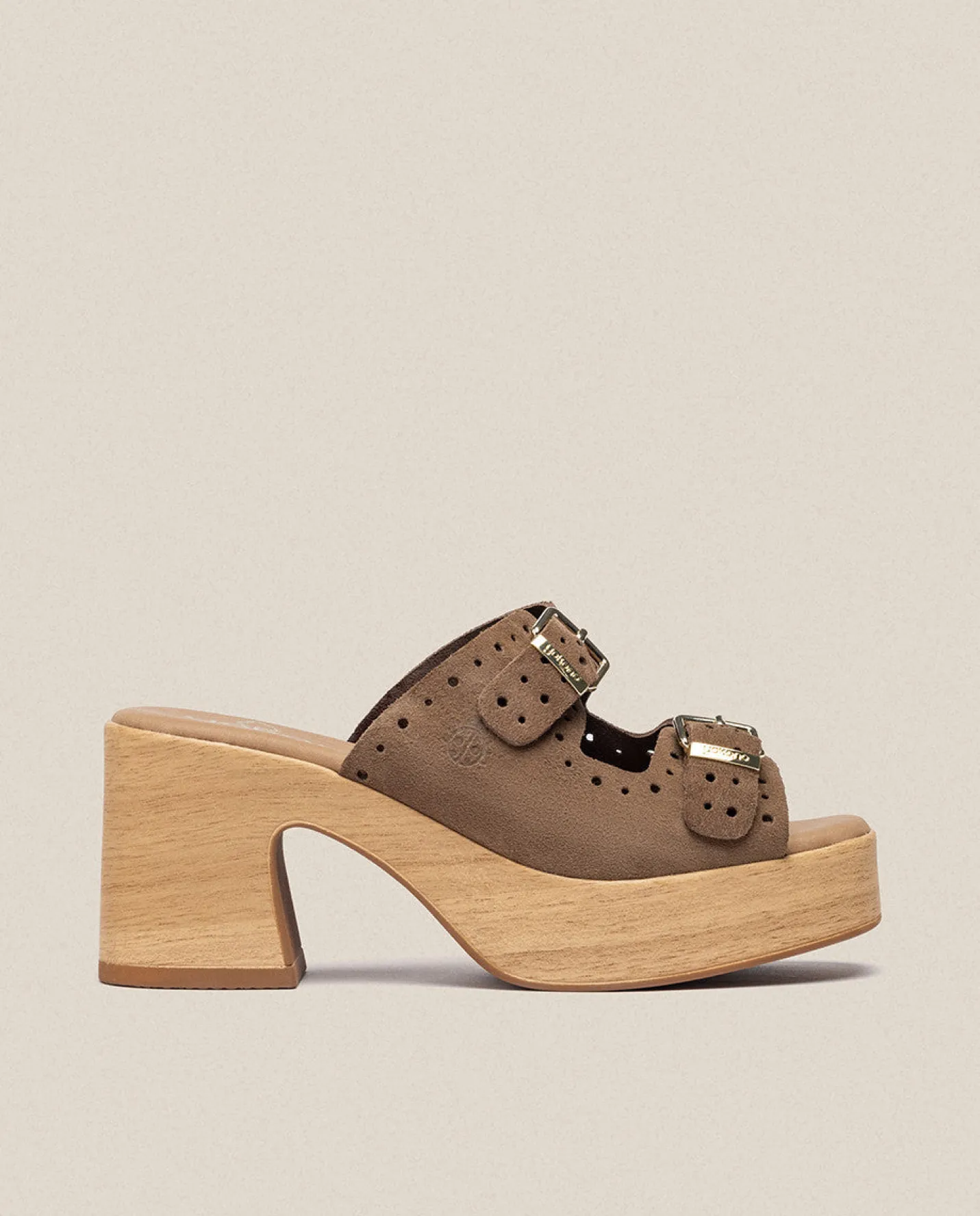 Heeled Sandals|Yokono Heeled Sandal BONAI-003 Brown
