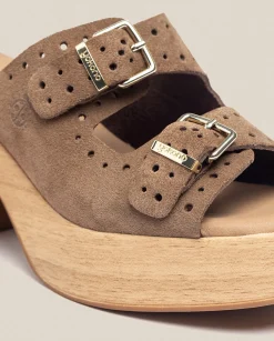 Heeled Sandals|Yokono Heeled Sandal BONAI-003 Brown