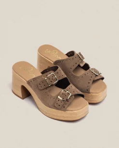 Heeled Sandals|Yokono Heeled Sandal BONAI-003 Brown