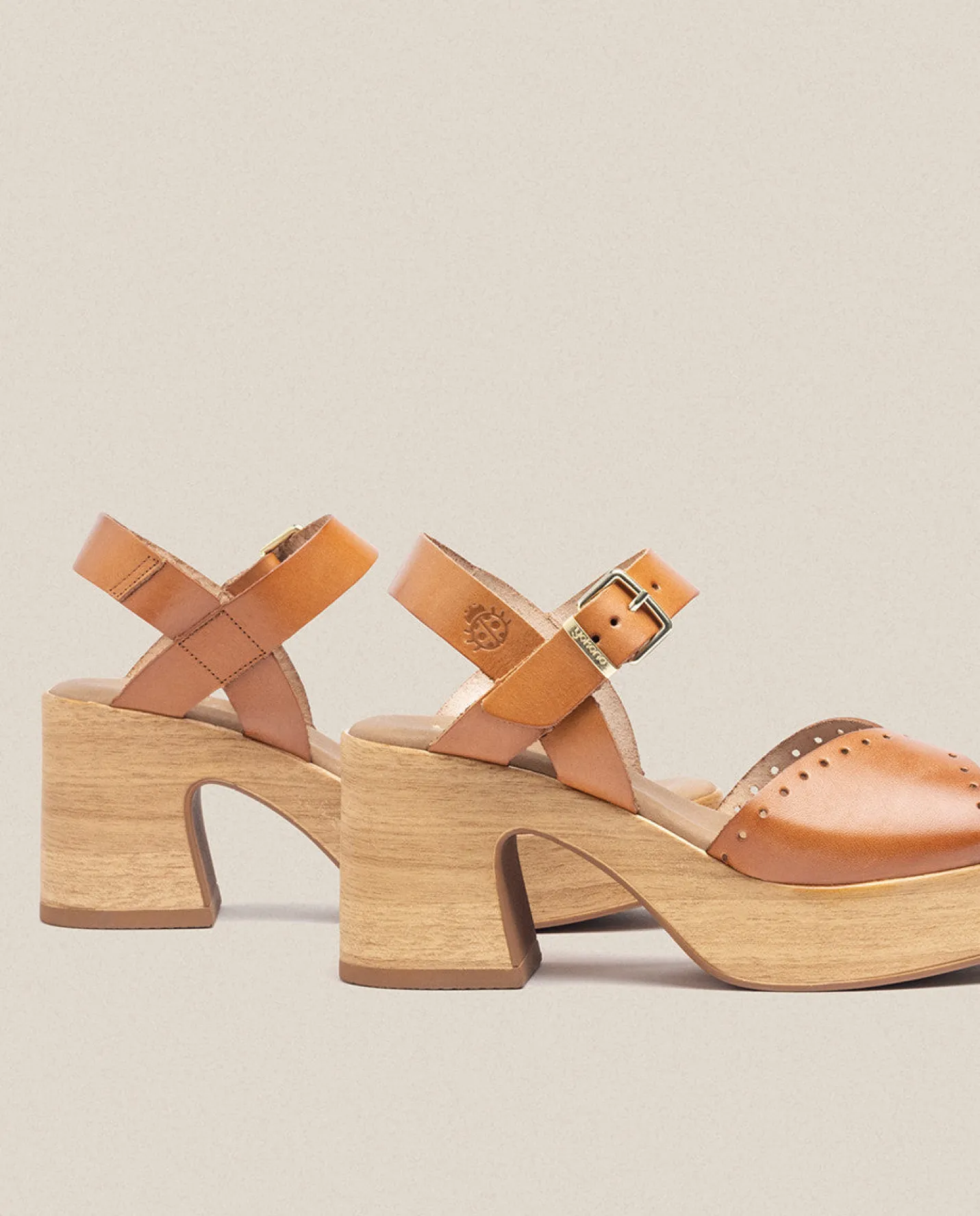 Heeled Sandals|Yokono Heeled Sandal BONAI-002 Brown