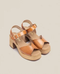 Heeled Sandals|Yokono Heeled Sandal BONAI-002 Brown