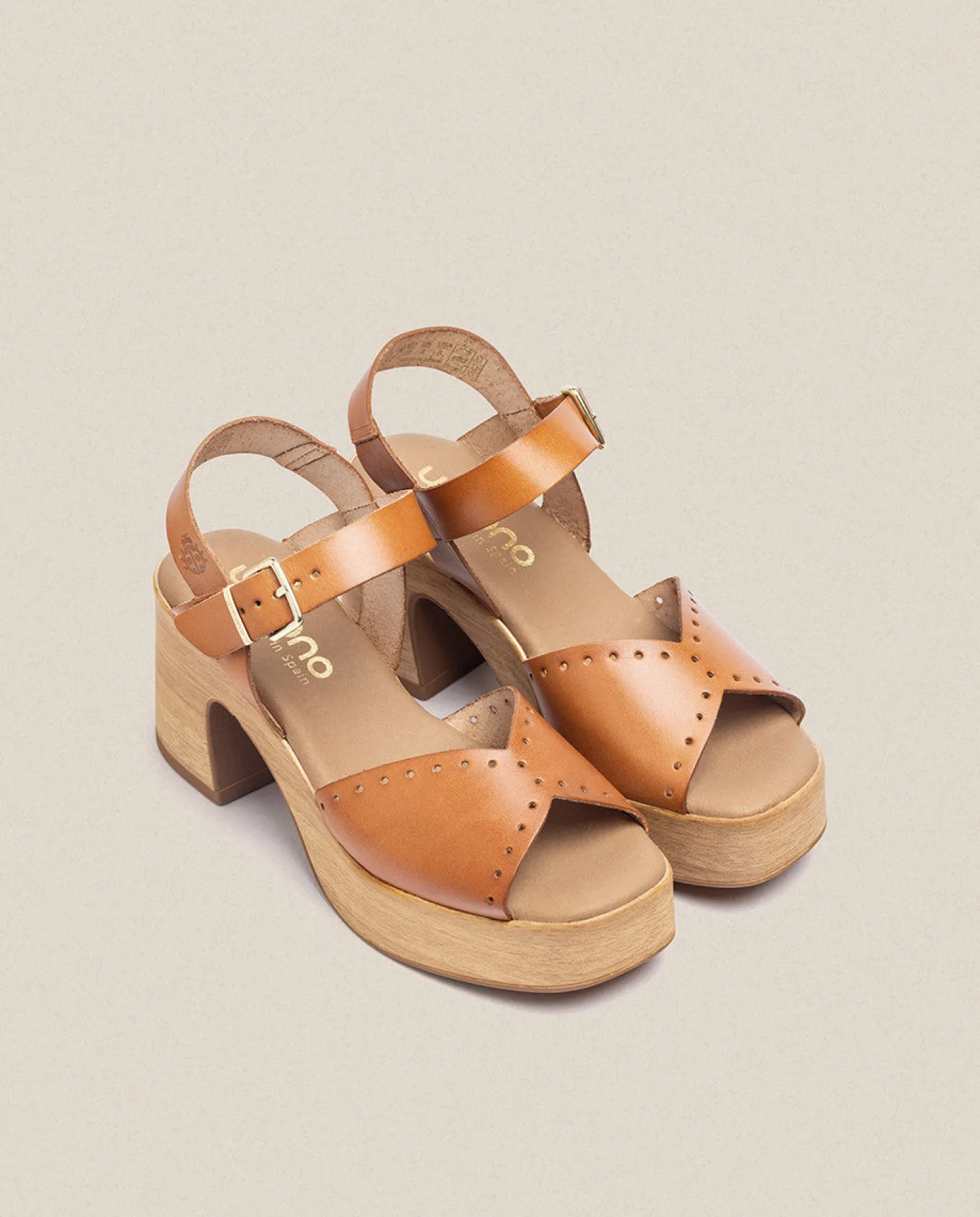 Heeled Sandals|Yokono Heeled Sandal BONAI-002 Brown