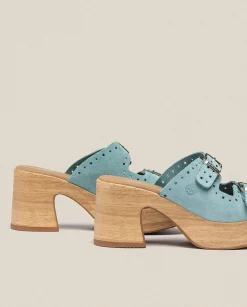 Heeled Sandals|Yokono Heeled Sandal BONAI-003 Green