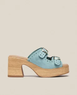 Heeled Sandals|Yokono Heeled Sandal BONAI-003 Green