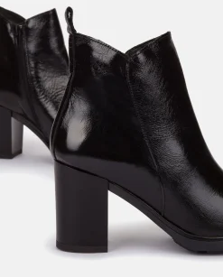 Ankle Boots|Yokono Heeled Shoe KIEL-002 Black