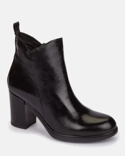 Ankle Boots|Yokono Heeled Shoe KIEL-002 Black